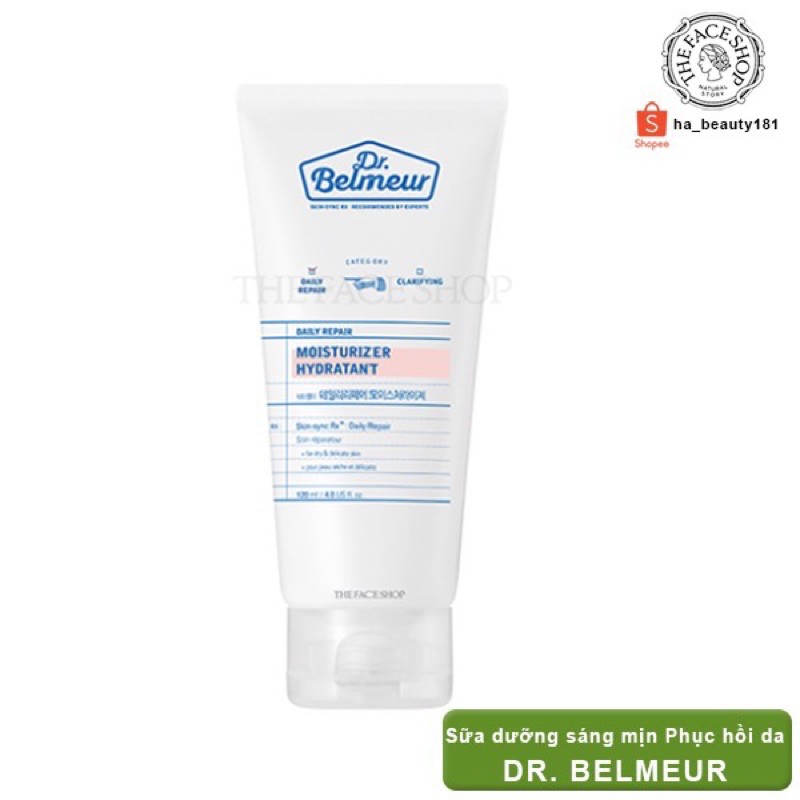 (AUTH) Sữa dưỡng ẩm sáng mịn Phục hồi da DR BELMEUR DAILY REPAIR MOISTURIZER The Face Shop