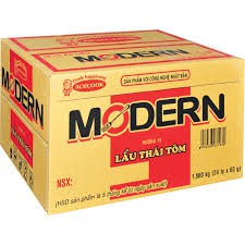 Mì Modern Vị Lẩu Thái Tôm thùng 24 ly