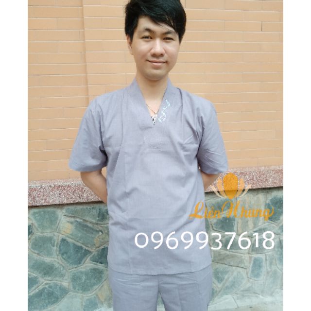 Đồ lam đi chùa cho nam màu lam