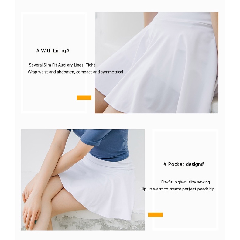 Chân Váy Ngắn Xếp Ly Tập Thể Thao Tennis / Cầu Lông Thiết Kế Mới Năng Động Thời Trang