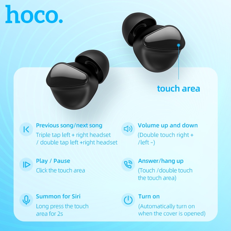 Tai nghe không dây HOCO. EW17 TWS Bluetooth 5.3 cao cấp chuyên dụng