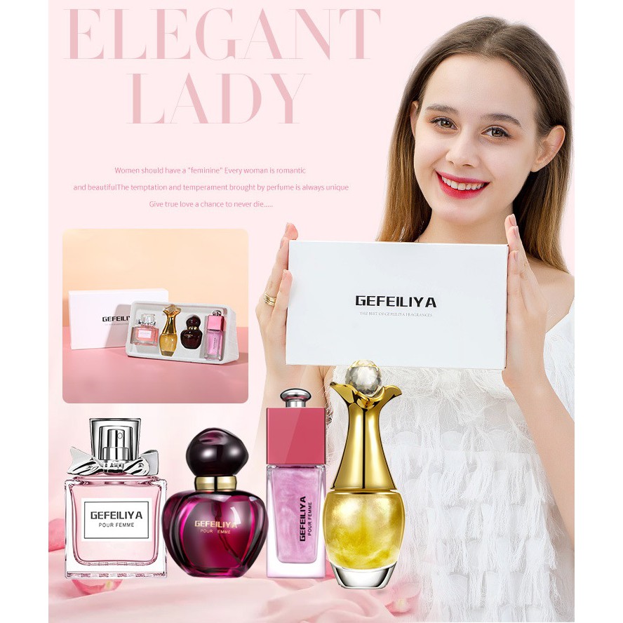 Bộ 4 chai nước hoa nhũ cao cấp GEFEILIYA