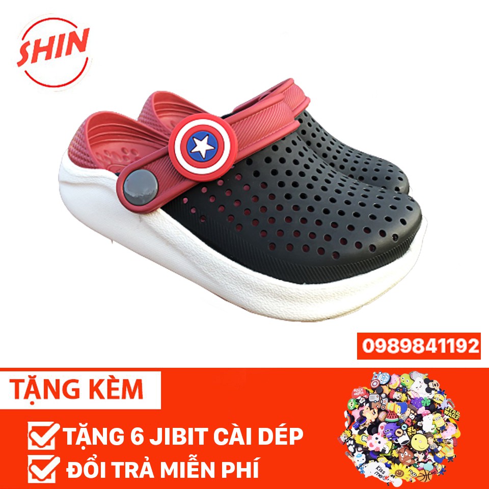 sục cross neon kids shin cao cấp💖FREESHIP💖dép cross khủng long cho bé SHIN99IO221