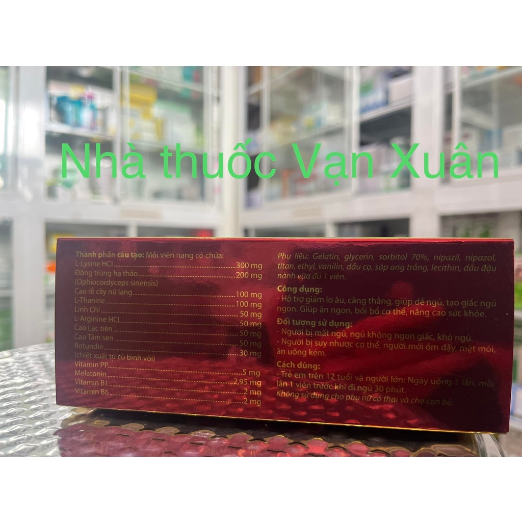 Linh chi đông trùng đại bổ, giúp ăn ngon ngủ ngon giảm lo âu