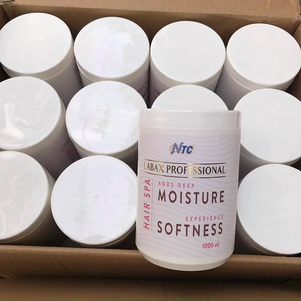 Hấp Dầu Ủ Tóc NTC Labax Hair Spa Moisture Softness 1000ml có thể thay thế dầu xả hằng ngày