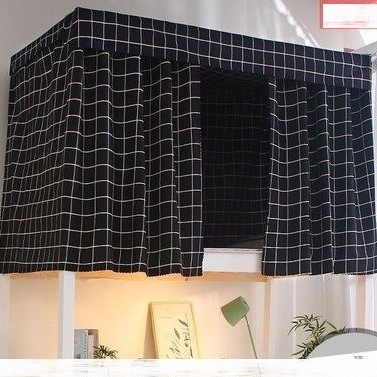 RÈM GIƯỜNG KÝ TÚC XÁ MẪU KẺ ĐEN CHE NẮNG