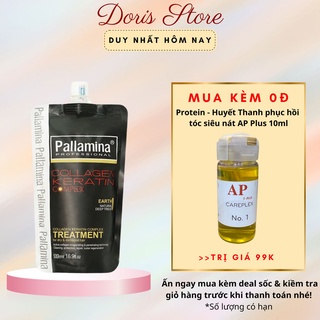 Kem ủ tóc Keratin Collagen PALLAMINA 500ML phục hồi tóc siêu mềm mượt | Dầu Hấp Ủ Xả Tóc collagen keratin PALLAMINA