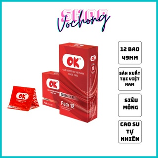 Hộp Bao Cao Su Ok 12 cái - Hàng Việt Nam Chất Lượng Cao