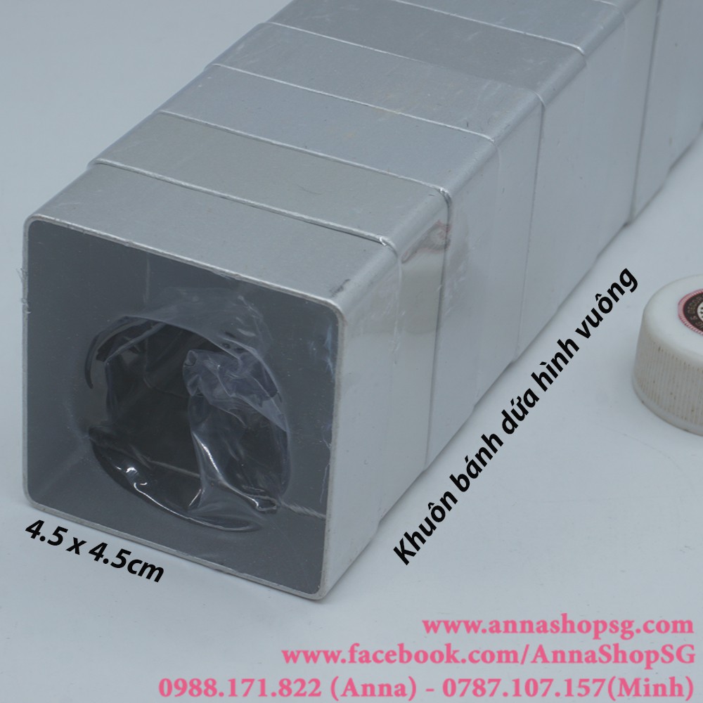 KHUÔN BÁNH DỨA HÌNH VUÔNG (10c)