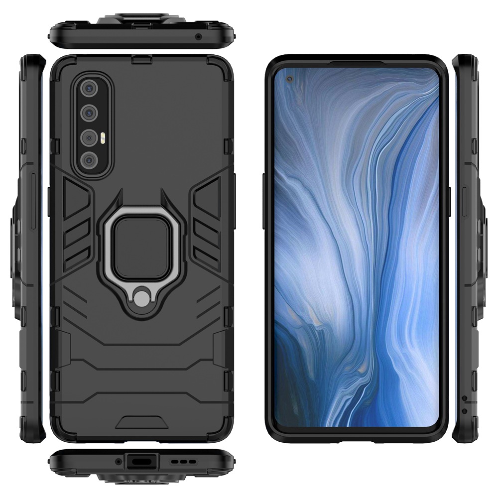 Ốp điện thoại chống sốc bằng PC cứng có giá đỡ cho Oppo Reno 3 Pro Reno3
