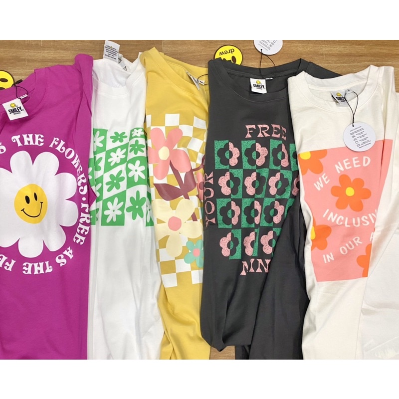 Áo thun xuất hàn smile original in hình dễ thương