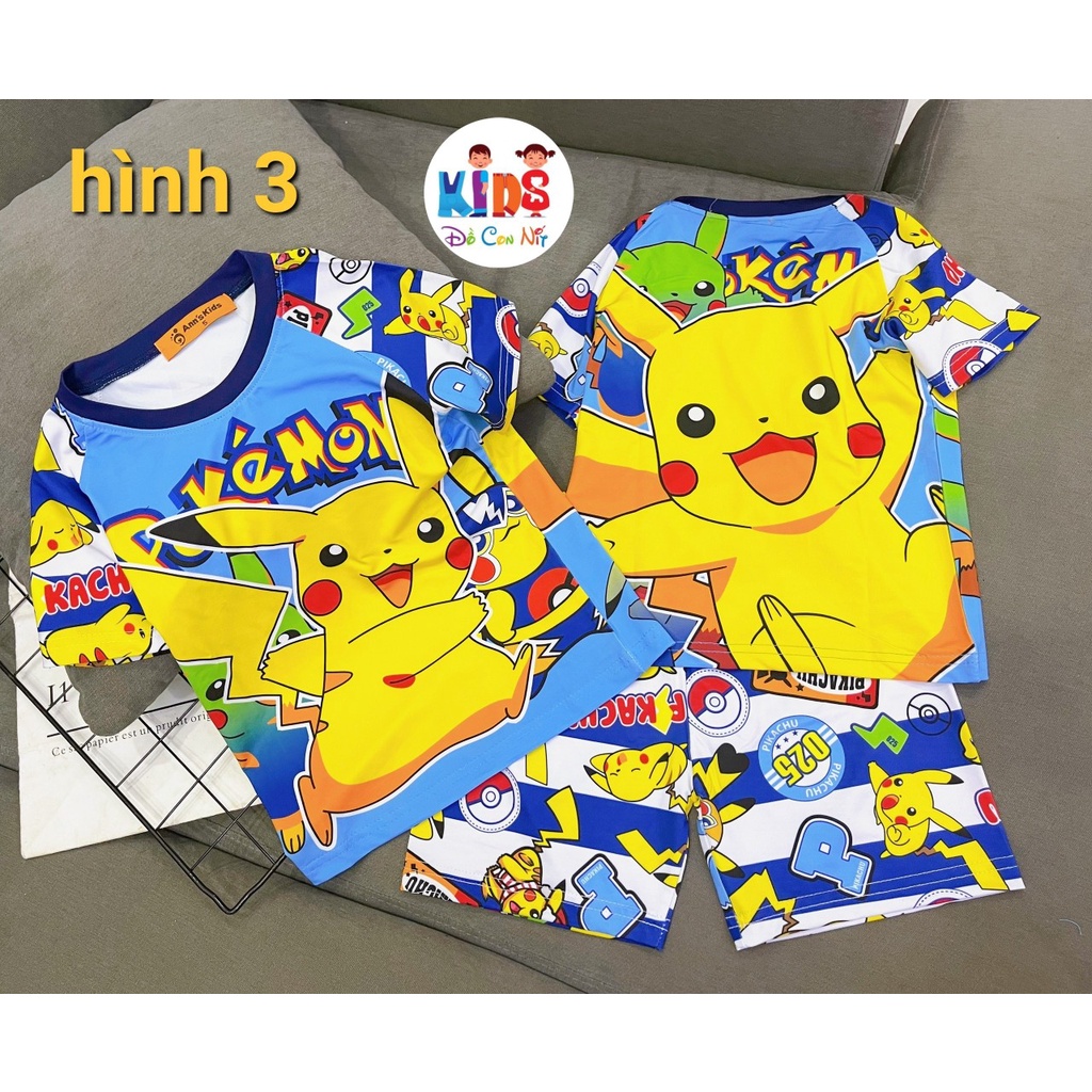TAY NGẮN THUN LẠNH 3D BÉ TRAI - ĐỒ BỘ TRẺ EM