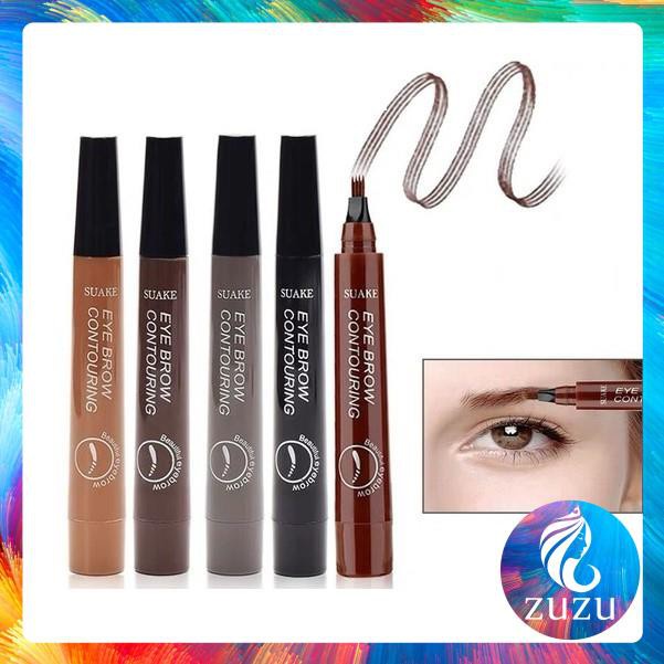 [M10] Chì kẻ mày, Bút kẻ lông mày gẩy sợi SUAKE 4 ngòi nét mảnh lâu trôi Eye Brow Contouring 5g | BigBuy360 - bigbuy360.vn