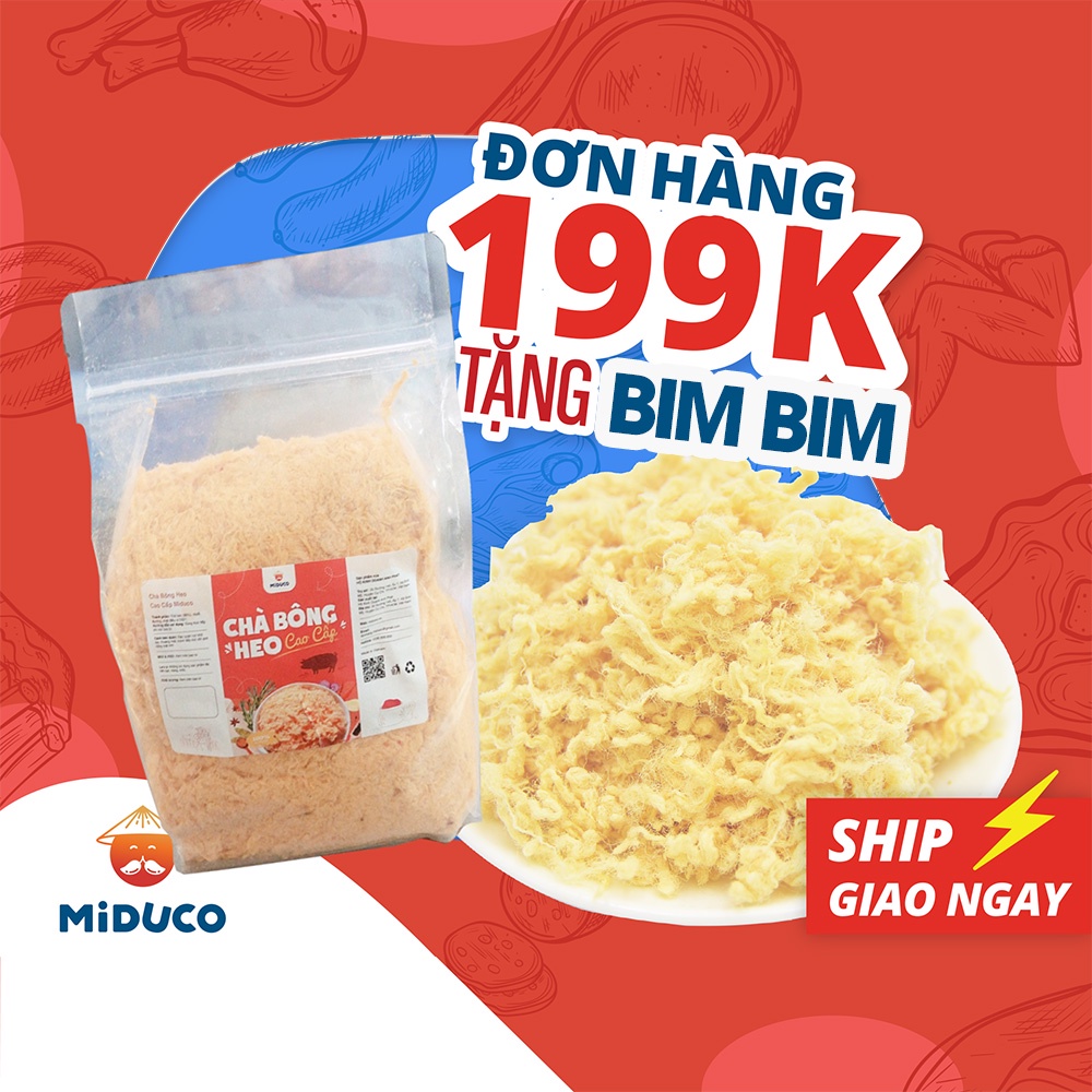 [BÁN KÍ CÓ GIÁ SỈ] CHÀ BÔNG HEO CAO CẤP MIDUCO (BỊCH 1KG)