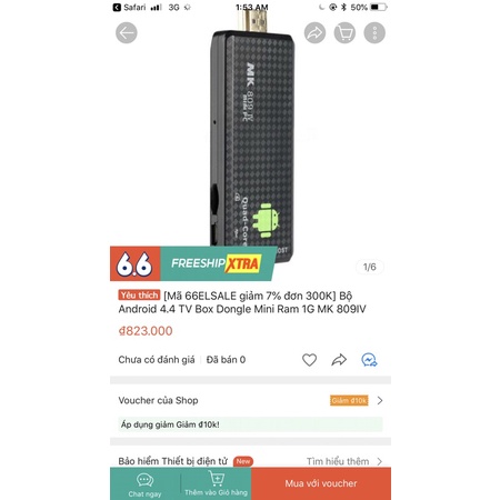 Bộ Android TV Box Dongle mini pc Mk809iv - vua2ndhand