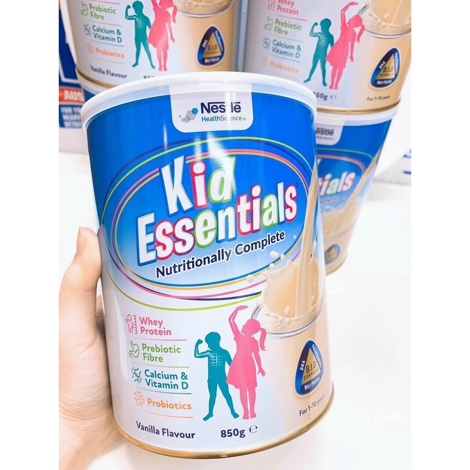 MẪU MỚI SỮA KID ESSENTIALS ÚC 850G DATE MỚI