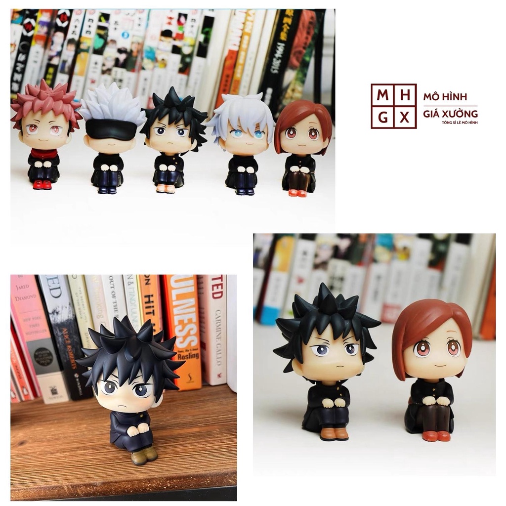 Mô Hình JUJUTSU KAISEN - Chú Thuật Hồi Chiến Chibi  Megumi , Nobara , Yuji Itadori , Gojo Satoru