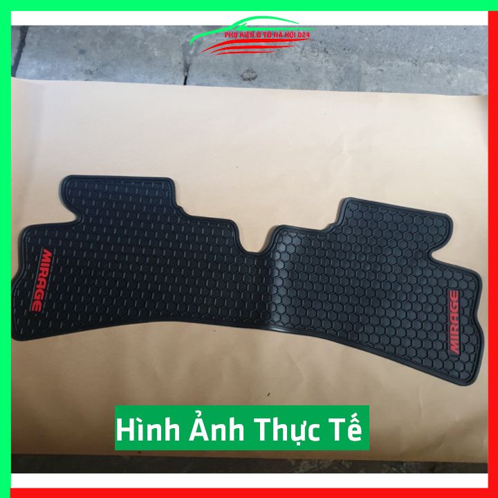 Thảm lót sàn cao su cho xe Mirage 2021-2022 hàng chuẩn theo xe chịu lực tốt