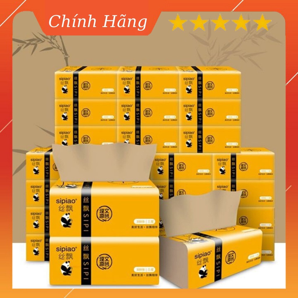 Giấy Ăn Gấu Trúc KHÔNG CHẤT TẨY Hàng đủ [SHOPEE TRỢ GIÁ]