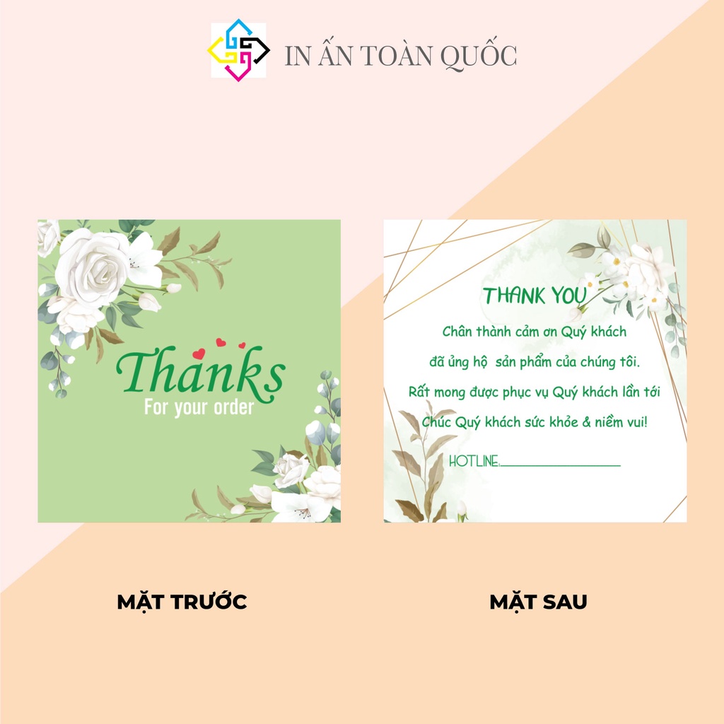 100 card cám ơn, card Thank you sáng tạo độc đáo hợp trend  dành riêng cho shop bán hàng