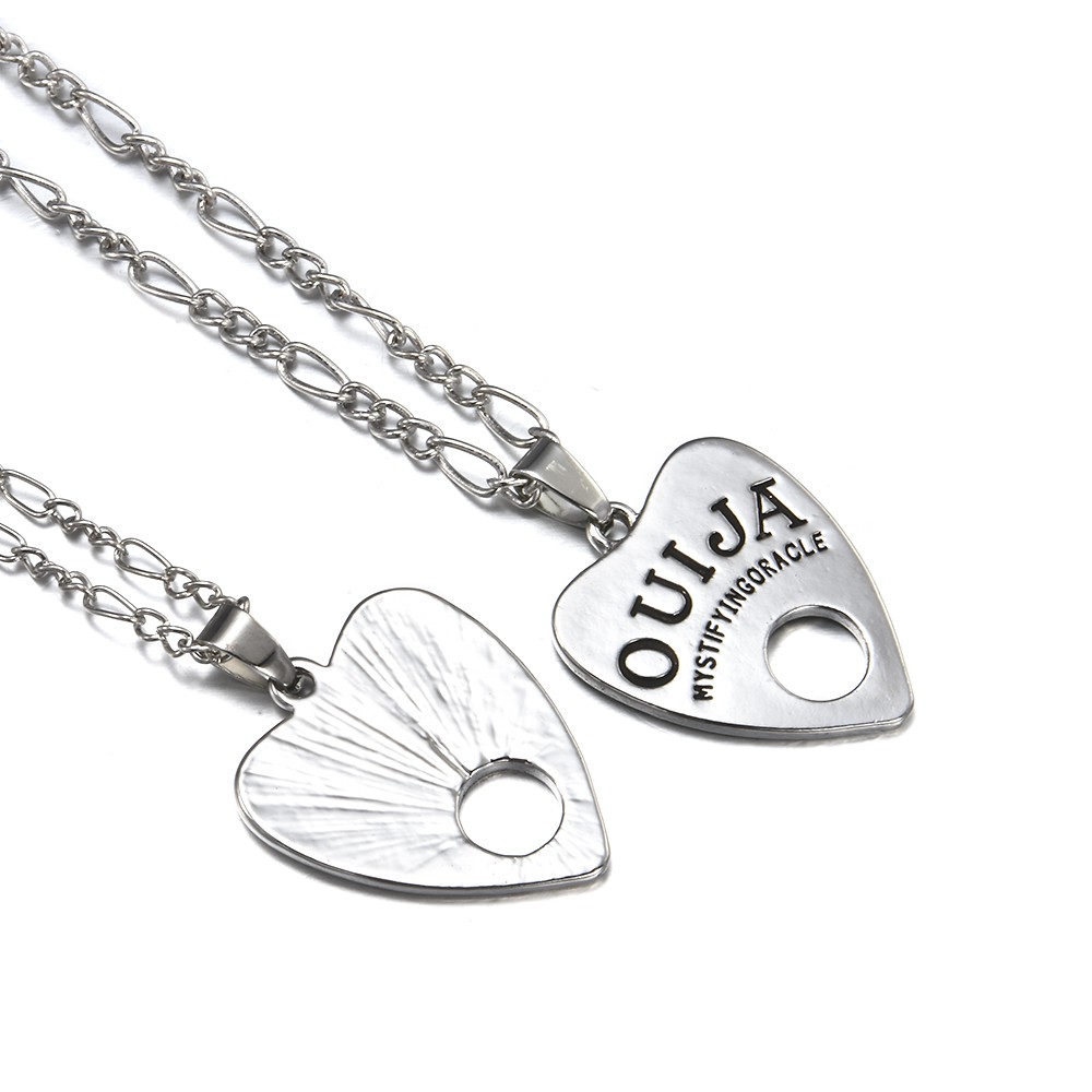 Dây Chuyền Hợp Kim Bảng Ouija Màu Bạc Phong Cách Gothic