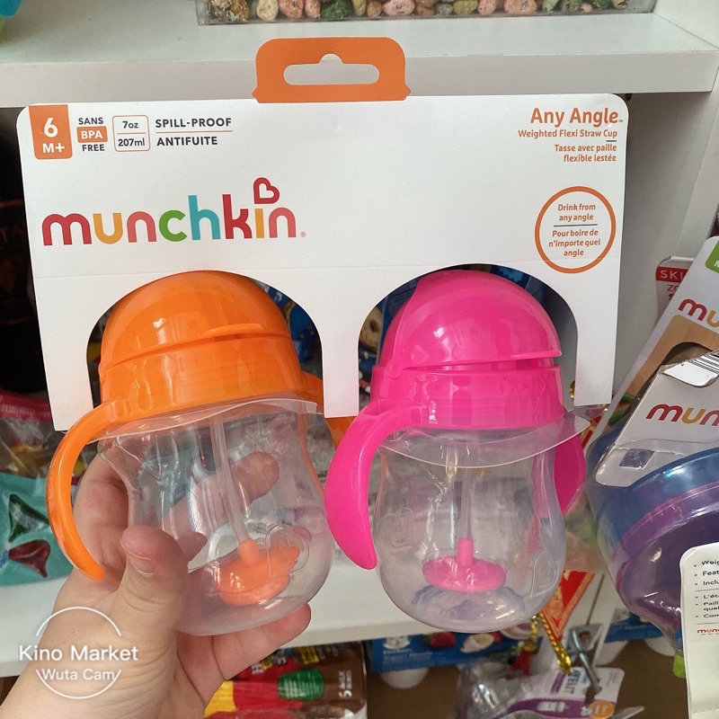 Bình uống nước mọi tư thế 360 độ Munchkin 207ml