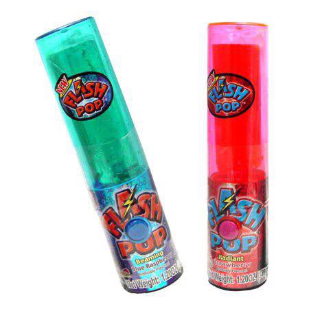 [CÓ ĐÈN PHÁT SÁNG] Kẹo Son Flash Pop loại to 34g - Mỹ