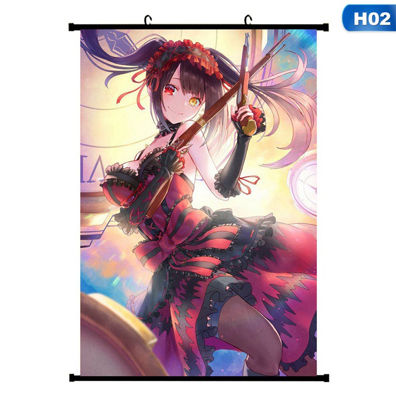 Tranh treo poster hoạt hình anime Nhật Bản Date A Live Kurumi