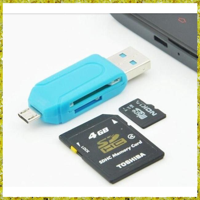 Đầu đọc thẻ nhớ PC USB OTG TF / SD Flash cho điện thoại | BigBuy360 - bigbuy360.vn
