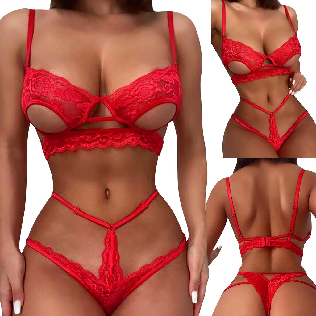 Set đồ lót ren xuyên thấu gợi cảm dành cho nữ