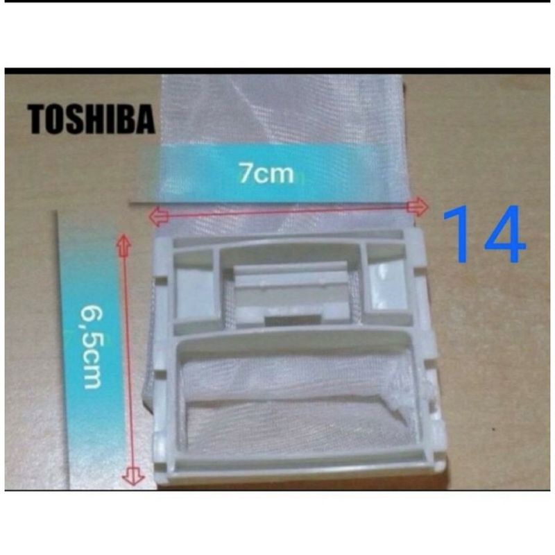combo 10 túi lọc rác máy giặt Toshiba
