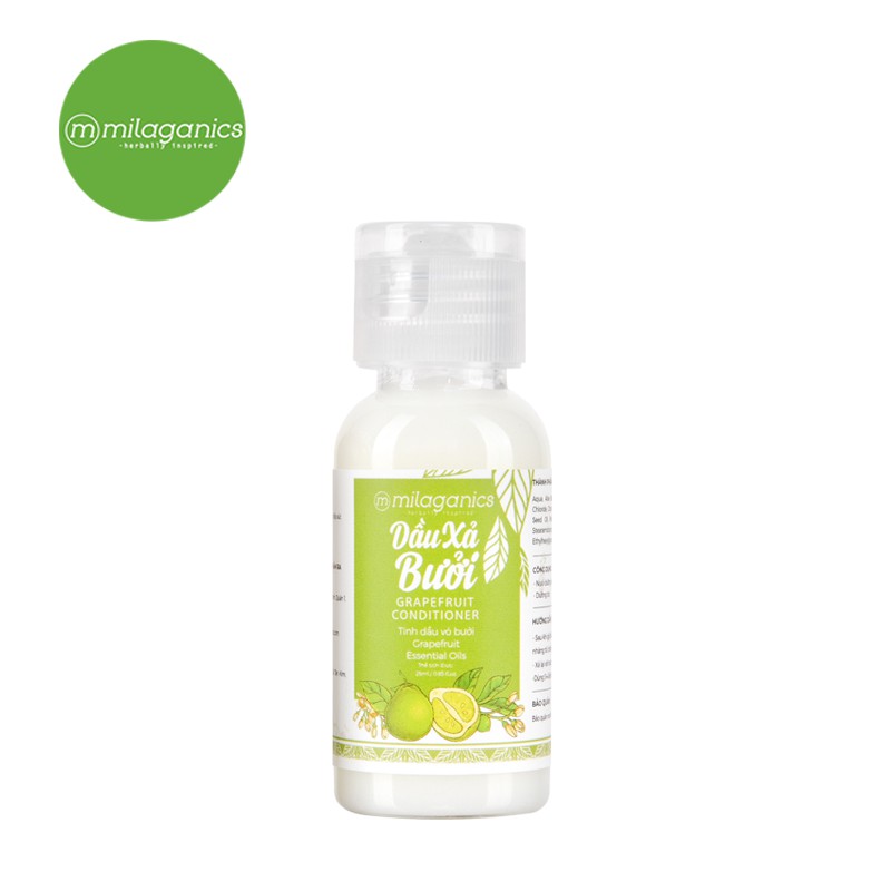 Bộ Dầu Gội Và Dầu Xả Bưởi Kích Thích Mọc Tóc Milaganics (25ml/Chai) | BigBuy360 - bigbuy360.vn