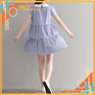 VÁY BẦU CỔ LÁ SEN