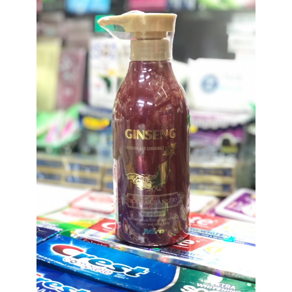 SỮA TẮM VÀ DƯỠNG TINH CHẤT NHÂN SÂM GINSENG 500ML