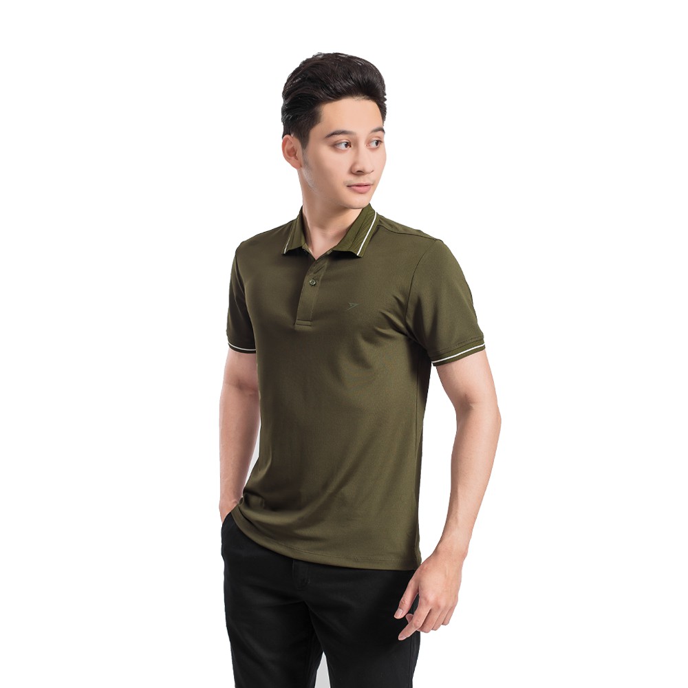 Áo polo nam INSIDEMEN màu sắc nam tính, tay áo bo viền, chất vải thoáng mát, dễ chịu - KPS016S9