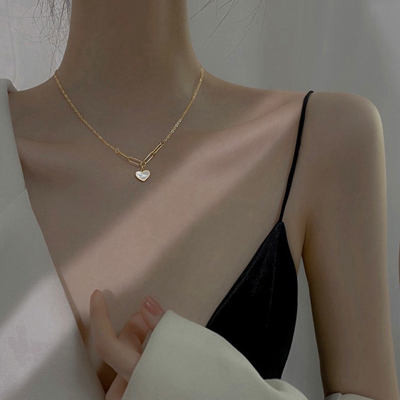 Vòng cổ mặt hình trái tim thời trang Hàn Quốc