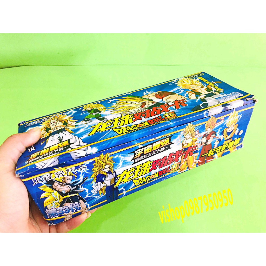 HỘP 432 LÁ THẺ BÀI 7 VIÊN NGỌC RỒNG DRAGON BALL-SONGOKU LOẠI LỚN ĐẦY ĐỦ NHÂN VẬT (hàng hiếm)