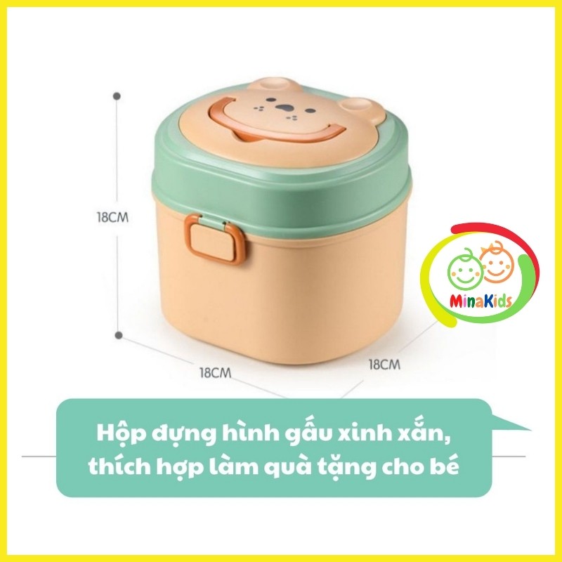 Bộ gặm nướu xúc xắc cho bé đồ chơi lục lạc 10 món hộp hình gấu dễ thương - ảnh sản phẩm 8