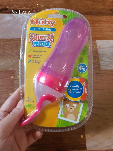 Bình muỗng ăn dặm Nuby cho bé 9m+