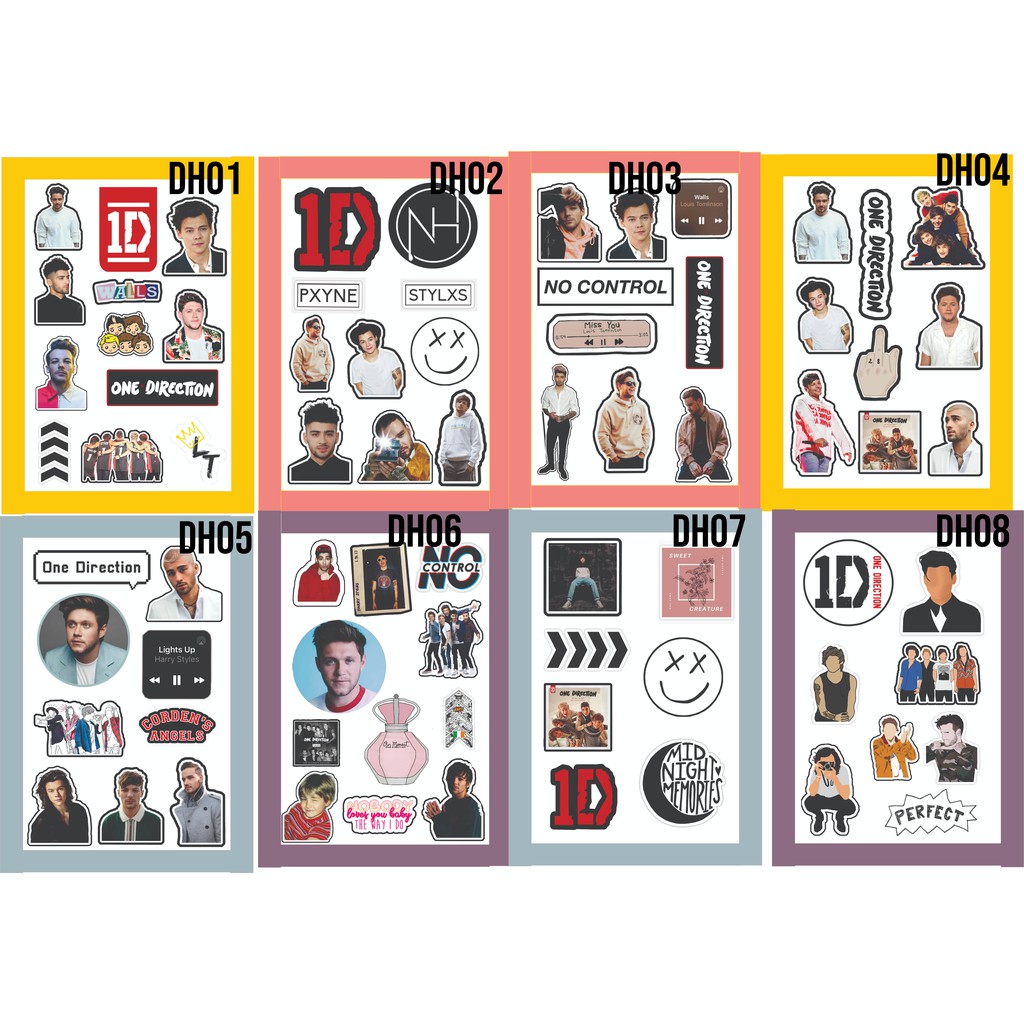 Sticker Dán Trang Trí Hình One Direction A6