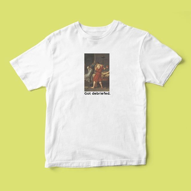Áo thun tay ngắn unisex Chodole cho cả nam và nữ, chất liệu vải cotton in hình debrief classic cho các agency quảng cáo.