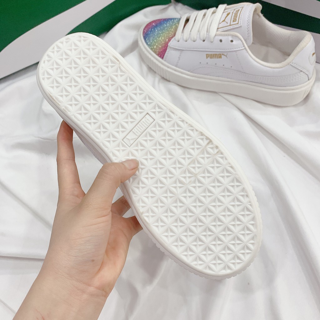 Giày Thể Thao Nữ Ngô Thắng PM Trắng Cầu Vồng