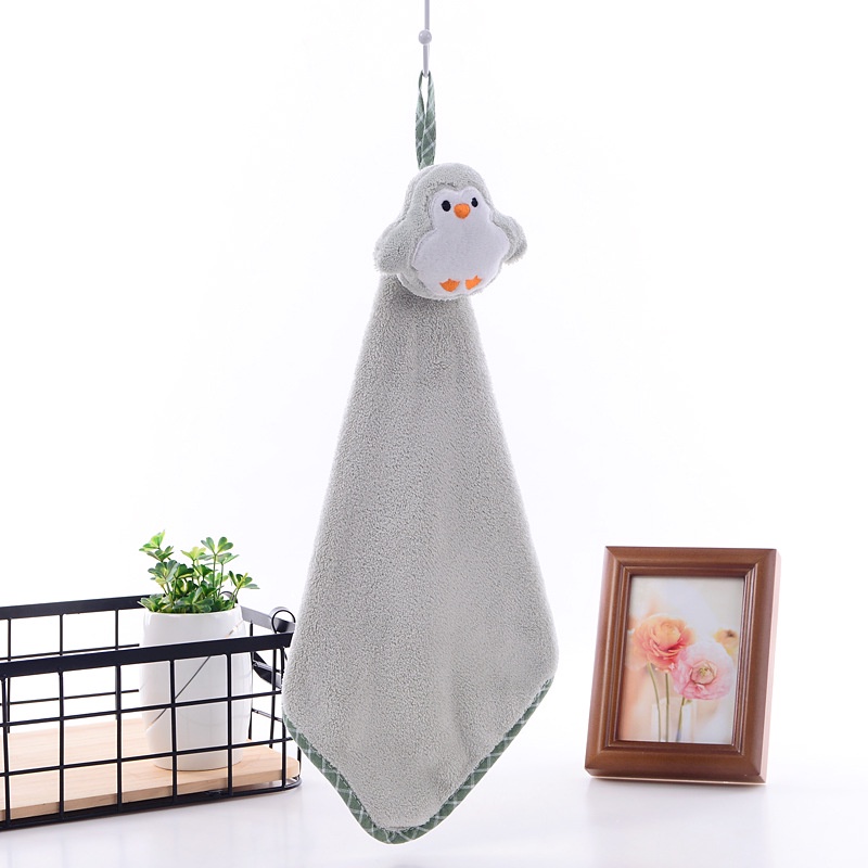 Khăn lau tay treo tường hình thú cute xả kho giá sỉ, khăn lau tay nhà bếp, nhà tắm siêu thấm hút