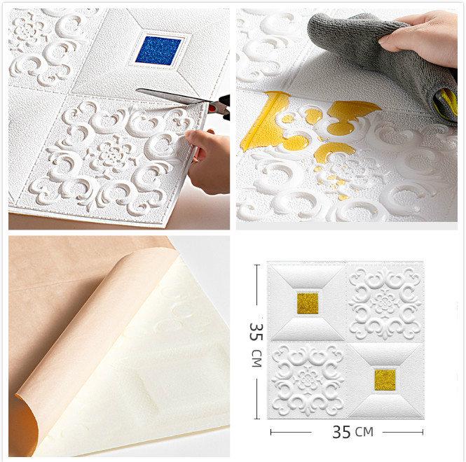 Miếng Dán Tường Giả Gạch 3D Chống Thấm Nước