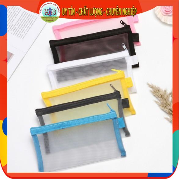 Túi đựng bút lưới trong suốt - Loại vừa