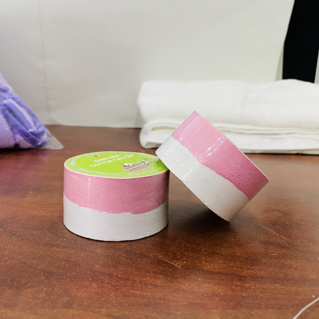 COMBO 2 Khăn Nén Đôi Du Lịch Cotton Thiện Phú 30*75*65g, Khăn Tắm Nén Tự Nhiên Thấm Nước Tốt