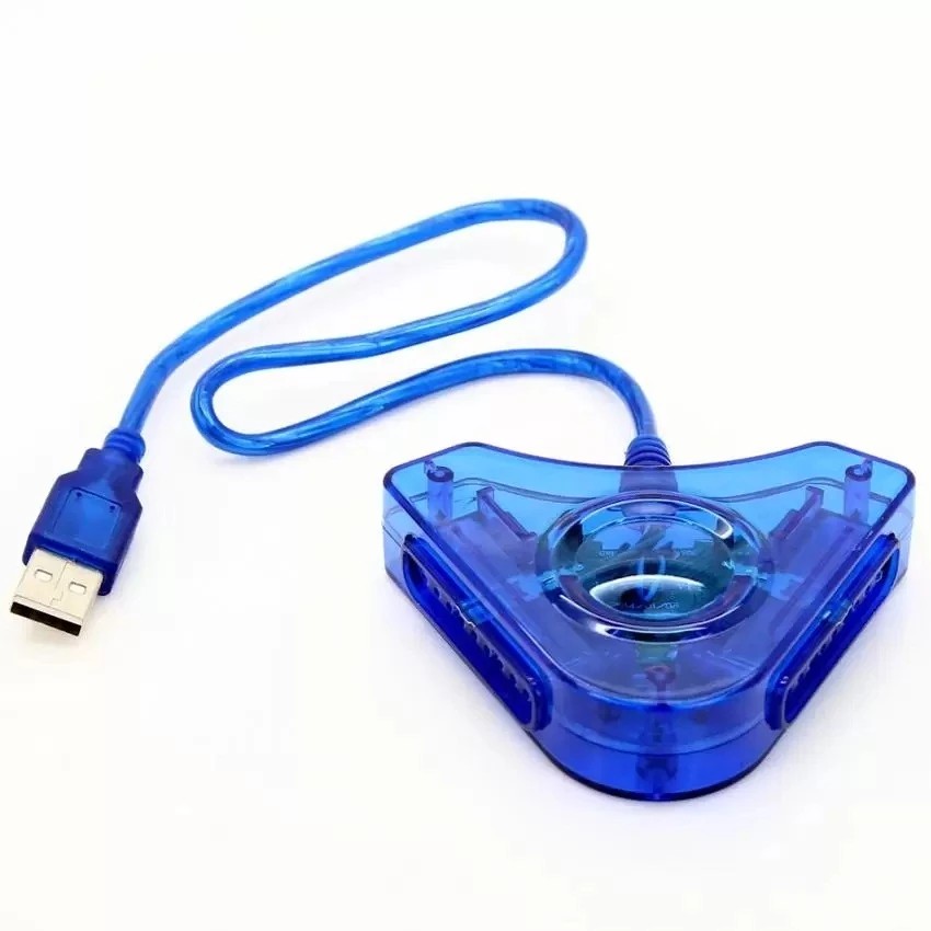 Jack chuyển tay PS2 sang cổng USB cho PC Xanh dương