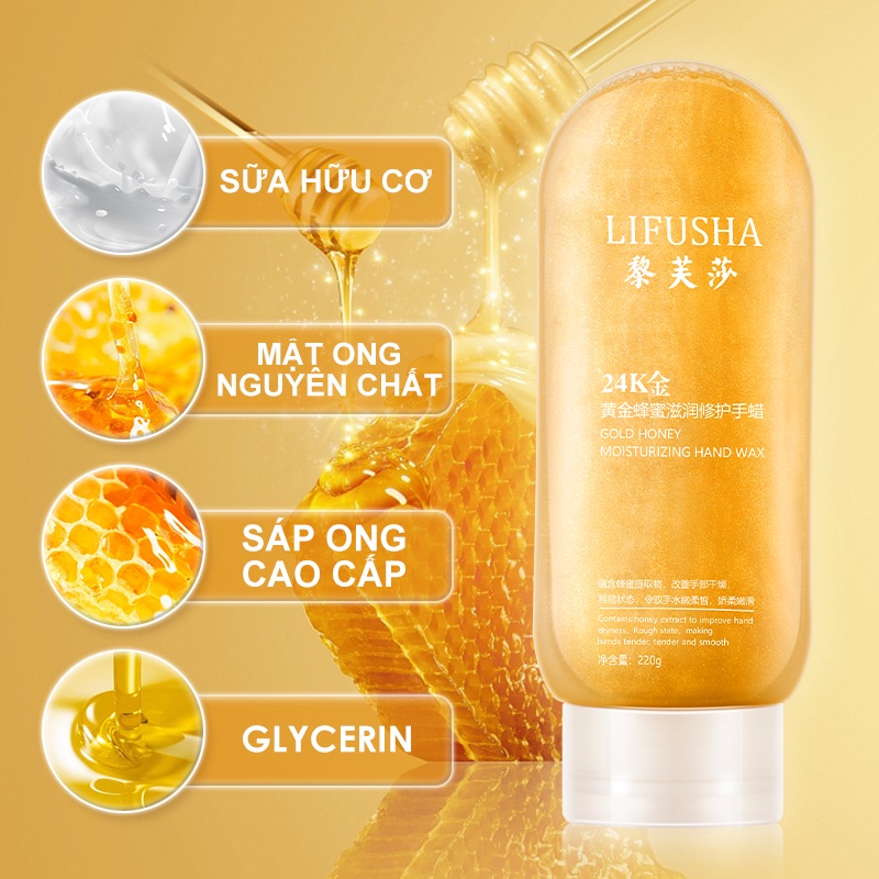 Sáp dưỡng da tay LIFUSHA chiết xuất mật ong dưỡng ẩm chống khô da