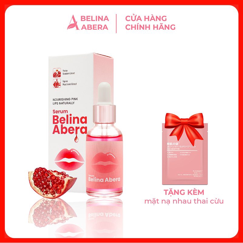 [Chính Hãng] Serum Xóa Thâm Belina Abera - Dưỡng Môi Hồng, Căng Mướt, Mịn Màn - 20ml