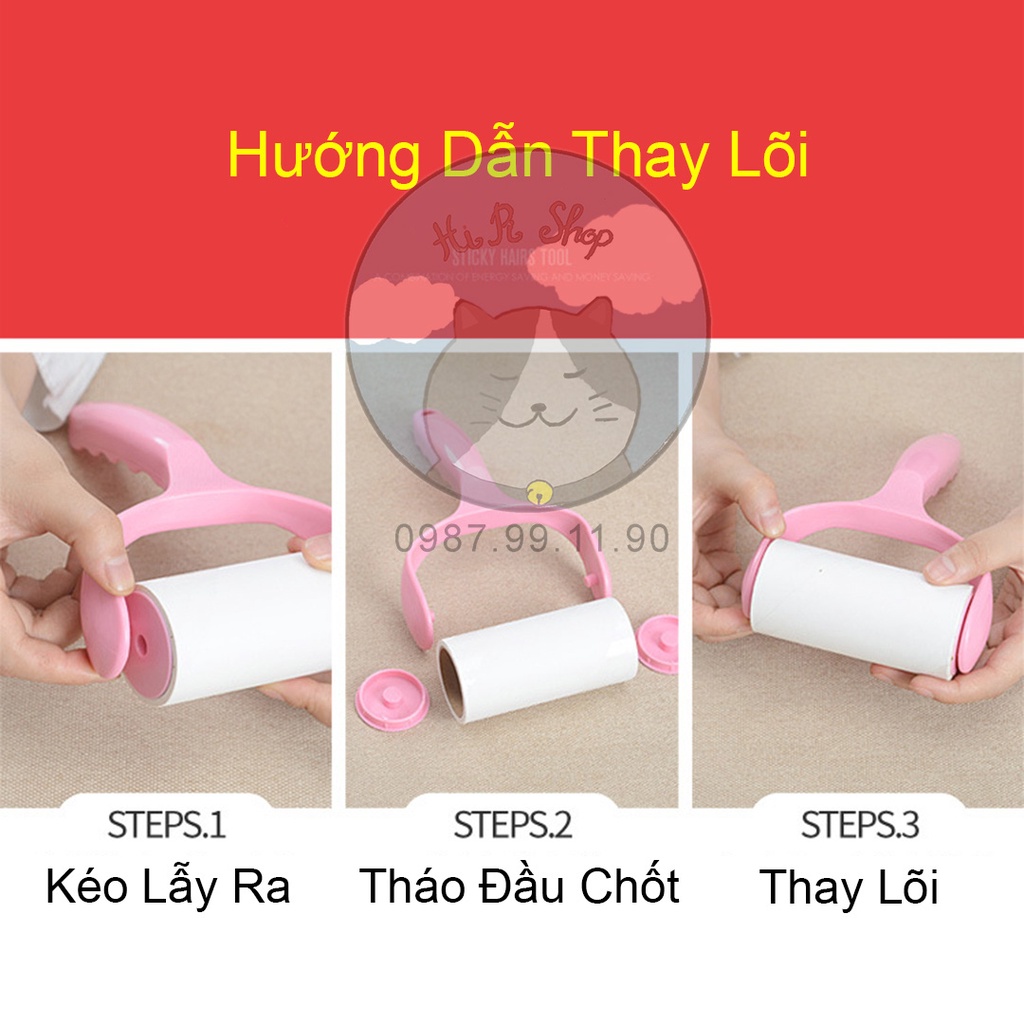 Cây Lăn Bụi Làm Sạch Quần Áo, Ga Giường, Sofa, Lông Chó Mèo